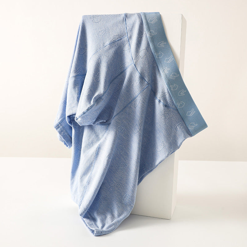 New Men's Lengthened Boxer Modal Ice Silk Comfort Shorts