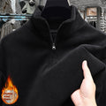 Men's Half-Zip Stand-Up Collar Polar Fleece Sweater