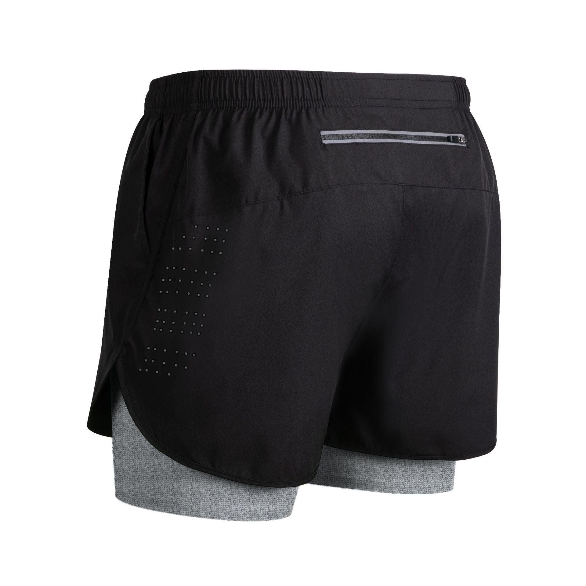 Quick-dry Lining Anti-exposure Double-layer Fitness Shorts For Men