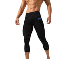 Fitness Tight Nude Feel Cropped Pants Super Elastic Nylon Quick-drying