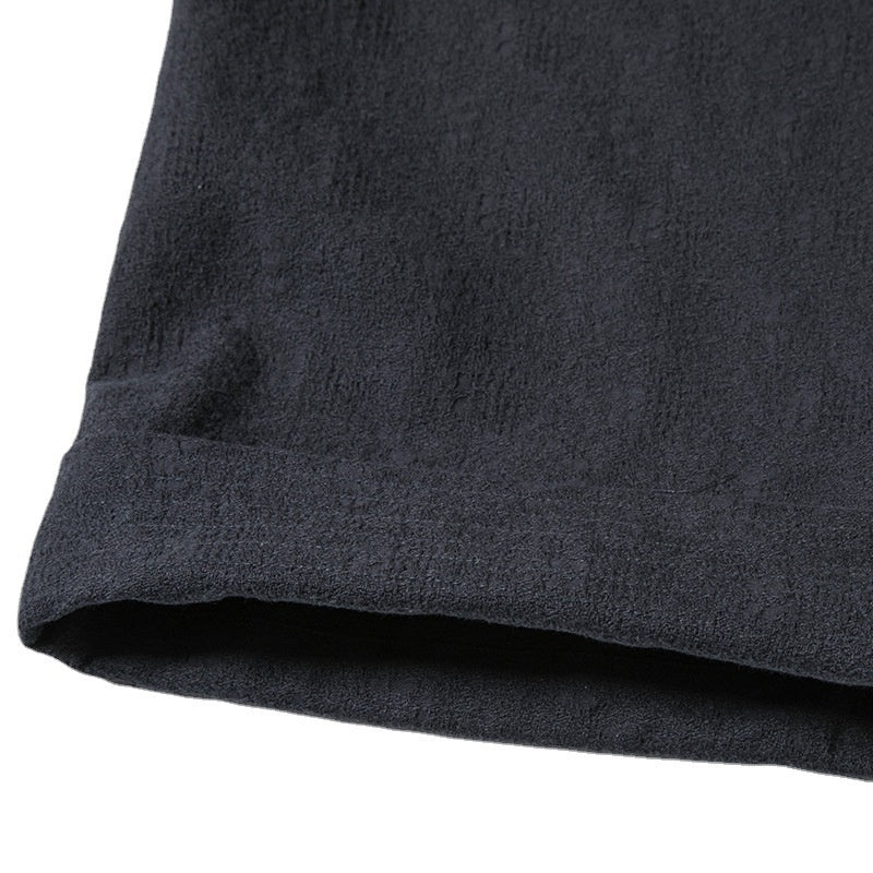 Chinese Style Men's Clothing Loose Thick Cotton And Linen Robe