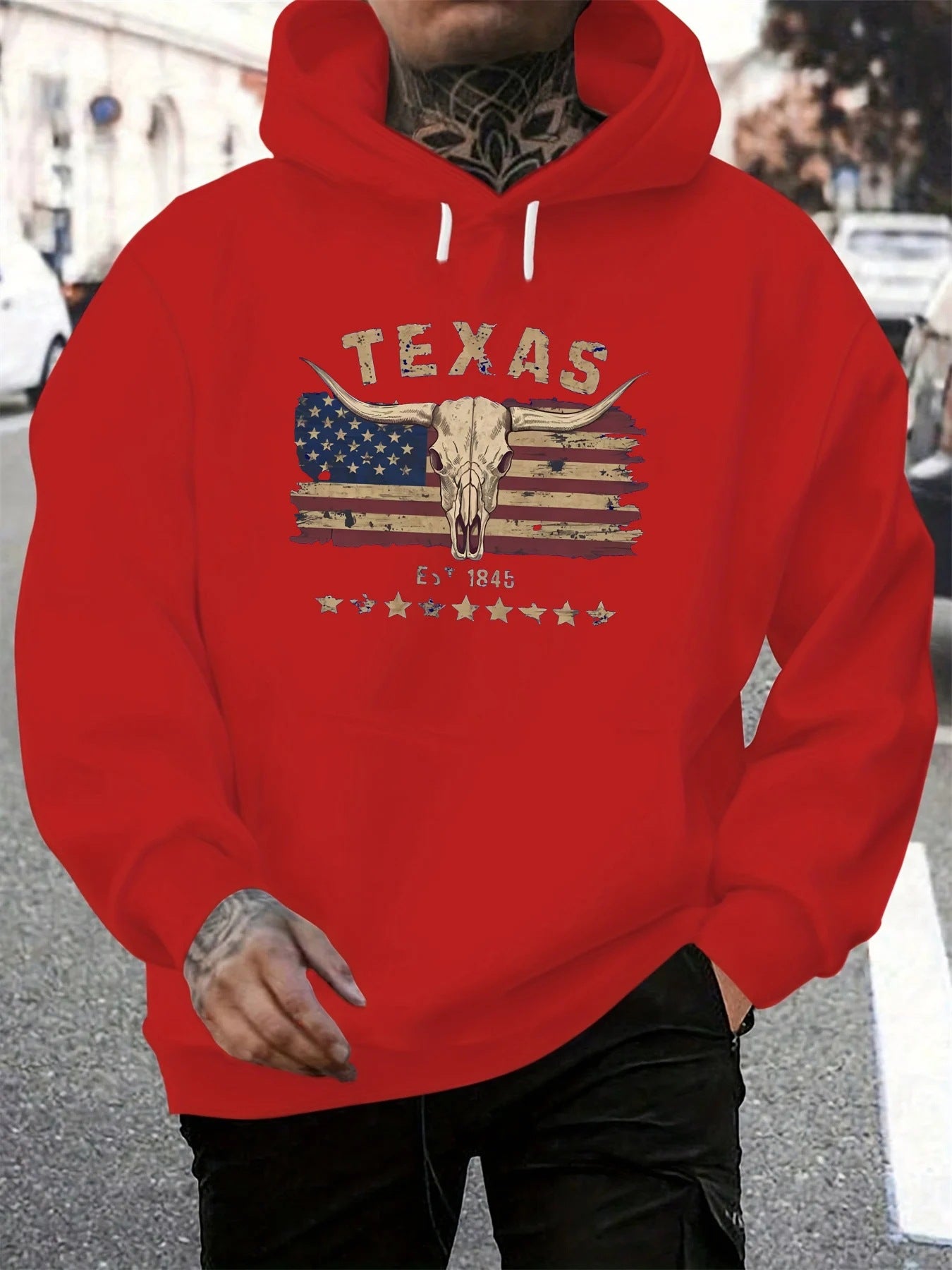 Men's Autumn And Winter Casual Loose Hooded Sweatshirt With