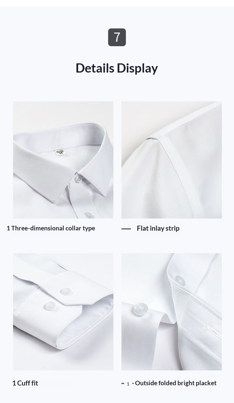 Non-iron Professional Workwear Business Men's Shirt