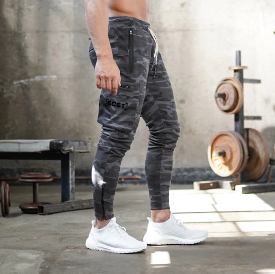 Sports Trousers Men'S Fitness Hanging Towel Trousers Running Training Feet Pants