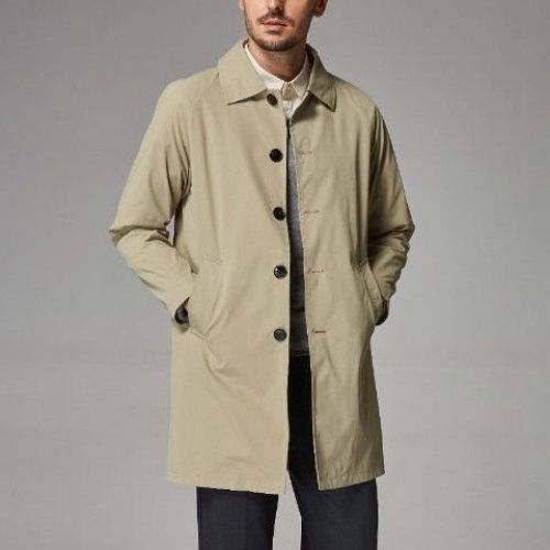 Men's Mid-length Loose Skin Trench Casual Thin Coat
