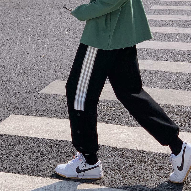 Spring And Autumn Student Track Pants Korean Style