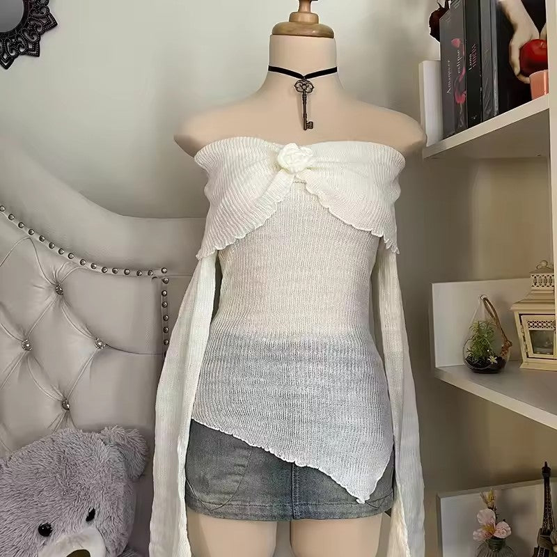 Figure-flattering Slimming 3D Floral Womens Blouse T-shirt Top