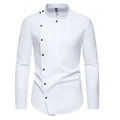 Long Sleeve Shirt Men's Stand Collar Workwear