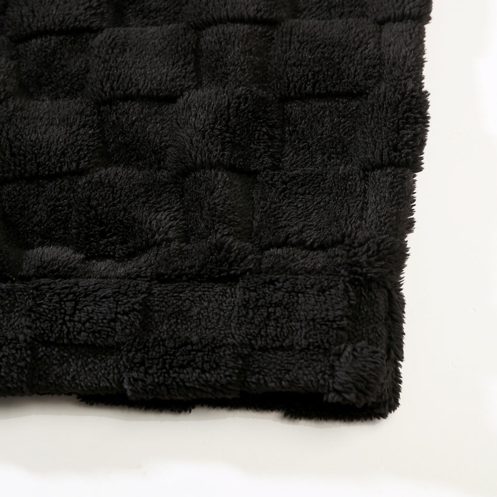 Men's Slim-fit Crew-neck Long-sleeve Shorts Plaid Two-piece Set