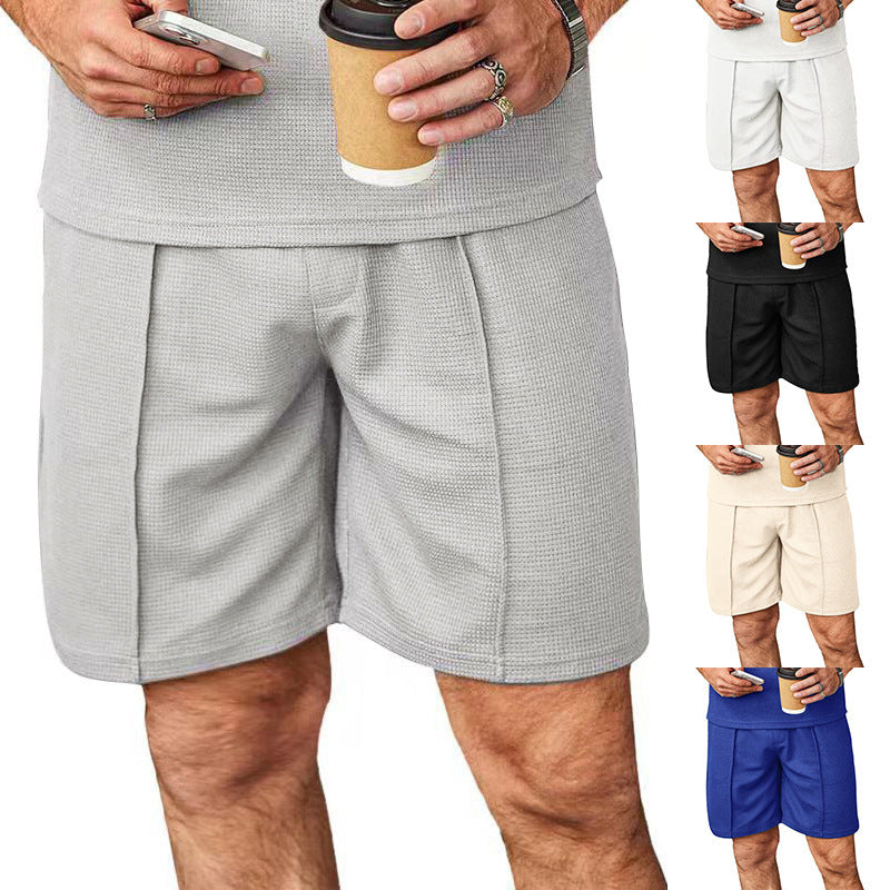 Men's Summer Plus Size Straight Leg Casual Shorts