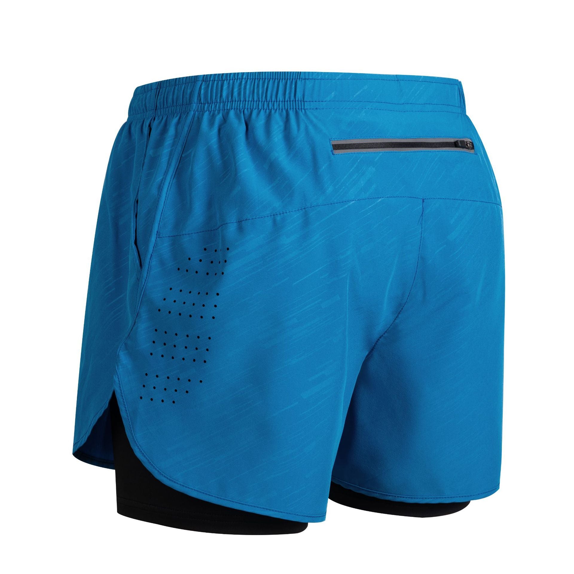 Quick-dry Lining Anti-exposure Double-layer Fitness Shorts For Men