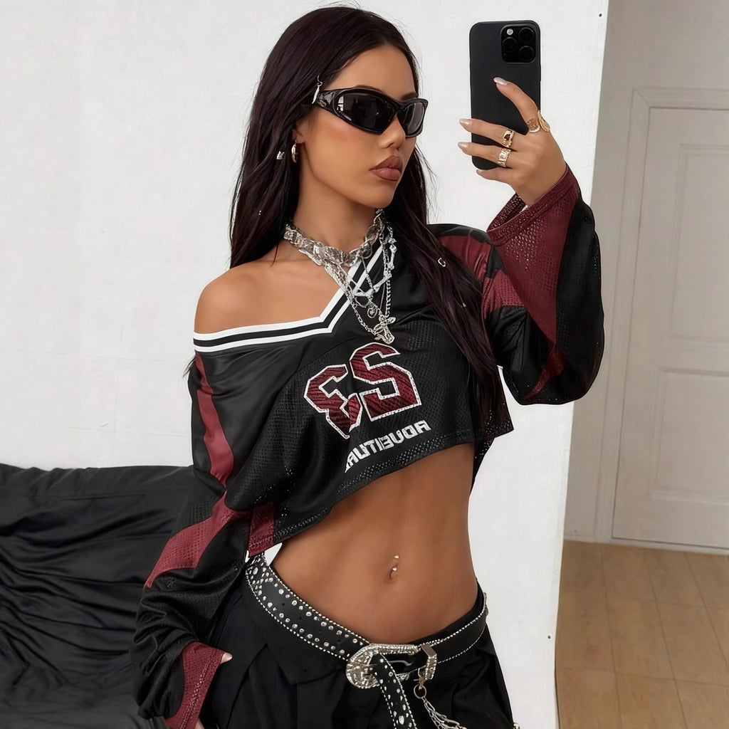 Digital Sportswear Women's Short-style Long-sleeve Top