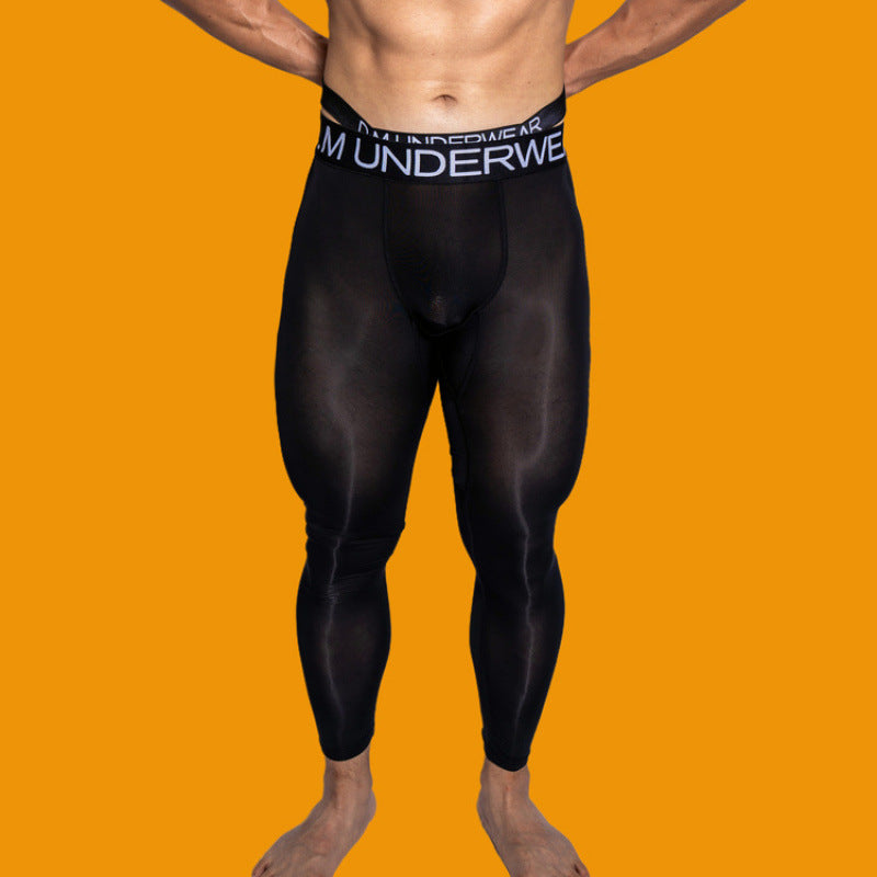 Men's Breathable Skinny Silky Leggings