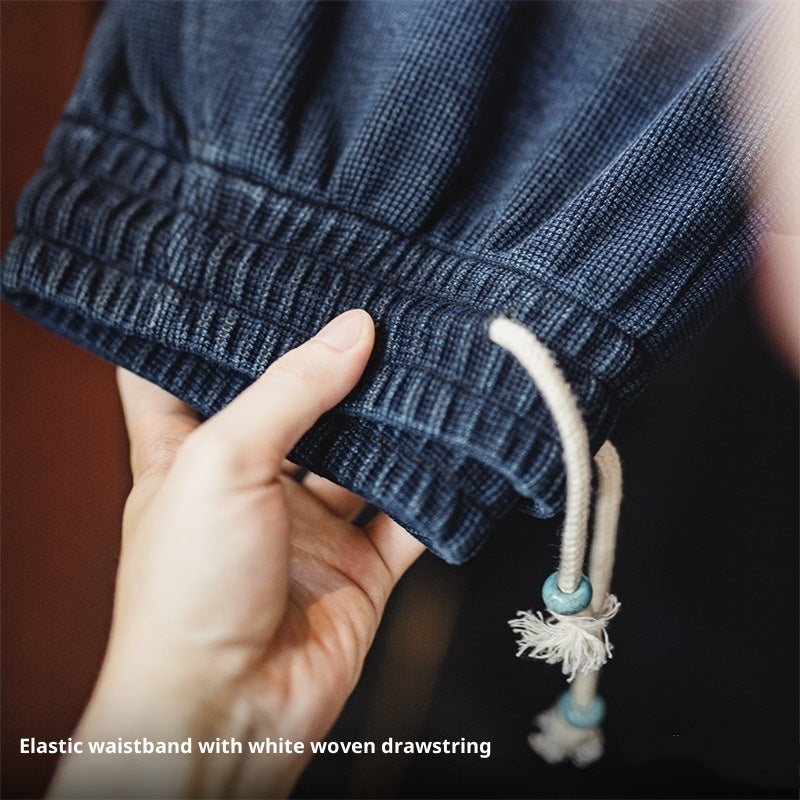 American Retro Knitted Loose Drooping Straight Casual Pants