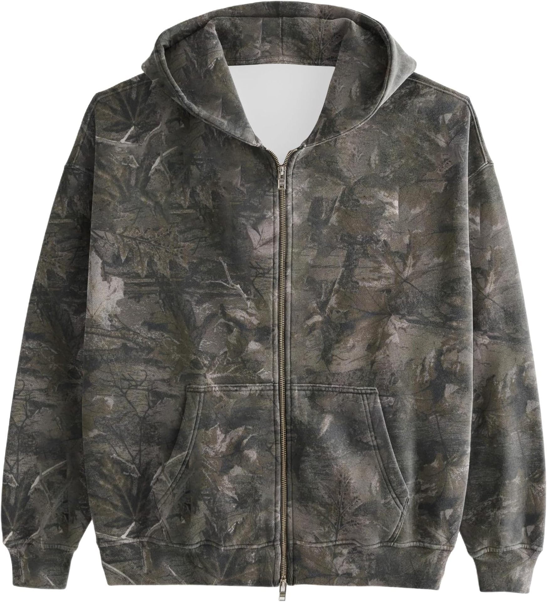 Men And Women Camouflage Hooded Jacket