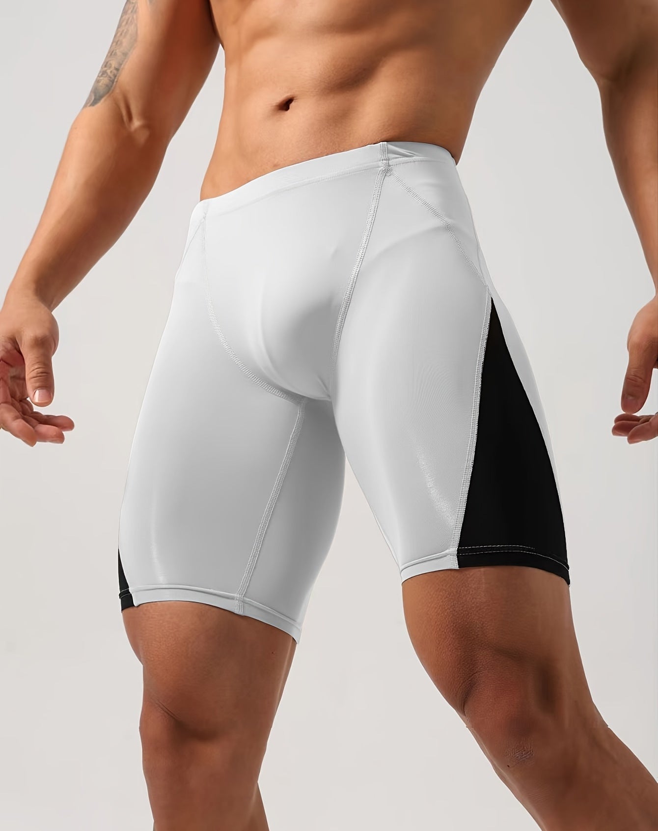 Men's High Elastic Quick-Dry Anti-Chafing Shorts For Fitness Running Training Tight Shorts