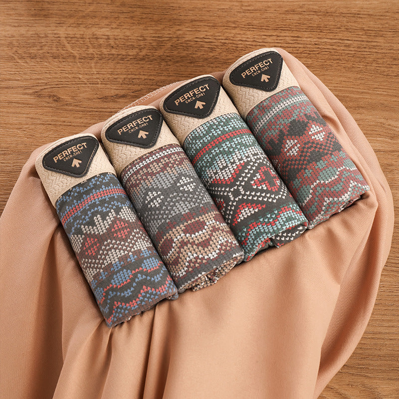 Men's Sports Trendy Underwear Breathable Antibacterial Boxer Shorts