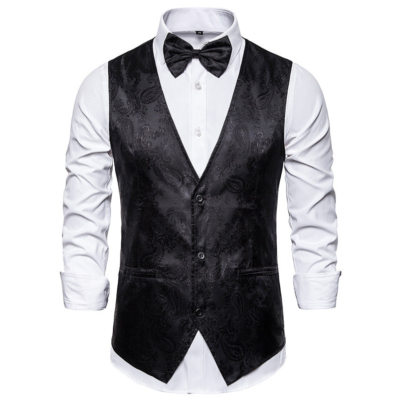 Men's Printed Sleeveless Vest Coat