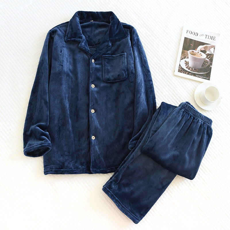 Men's Fleece Coral Fleece Home Leisure Suit