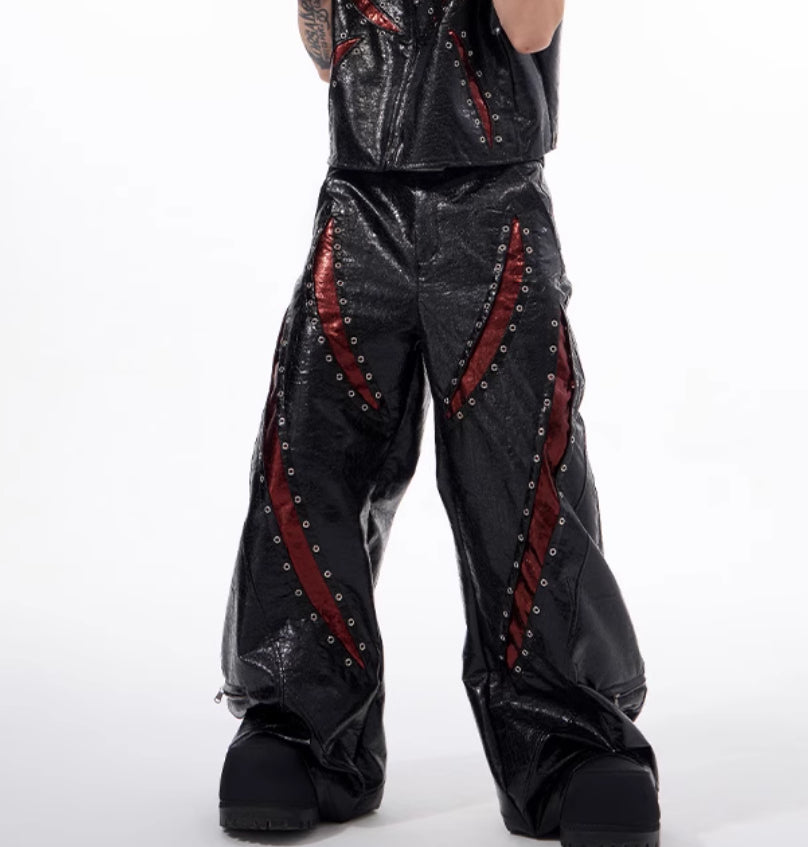 Dark Sleeveless Hooded Vest Coat