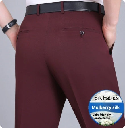 Elastic Dad Suit Trousers For Middle-aged And Elderly People