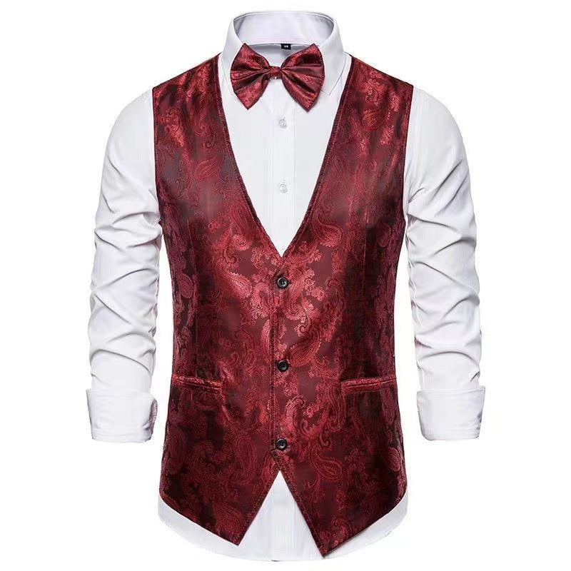 Men's Printed Sleeveless Vest Coat