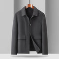 Woolen Coat Male Plus Size Turn-down Collar Coat