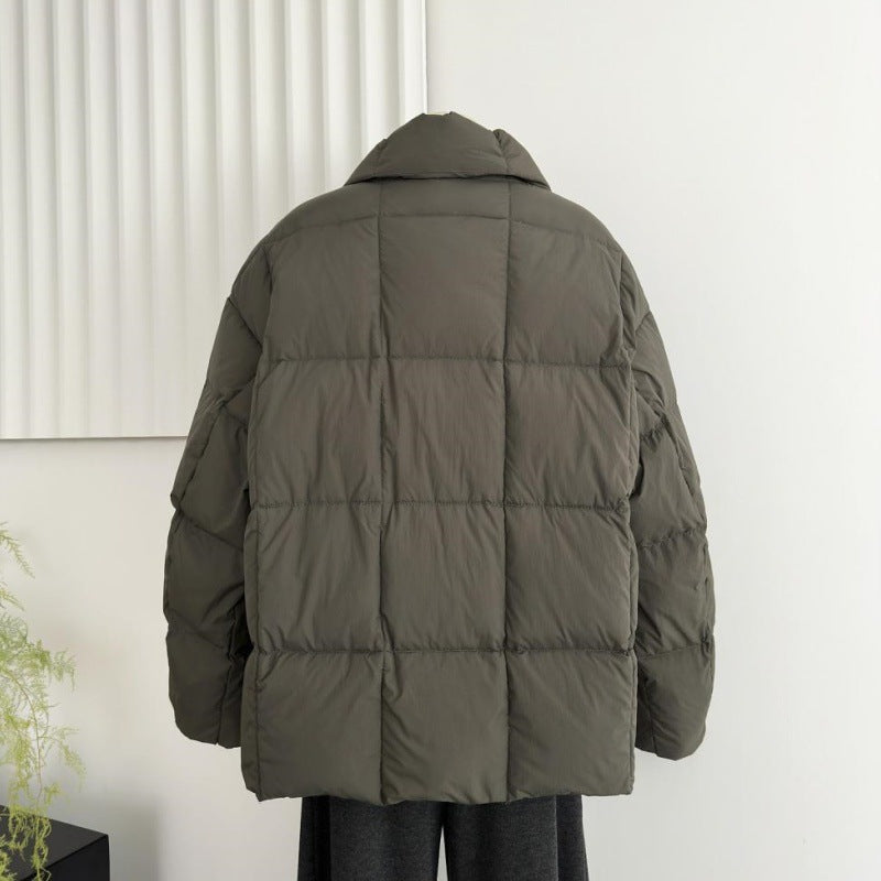 Fashionable Loose Short Design Thickened Warm Coat For Petite