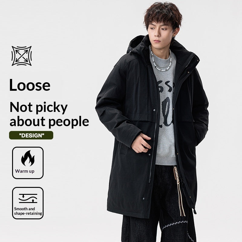 Men's Loose Windproof Trendy Fashionable Warm Coat