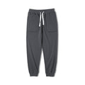 Retro Drawstring Elastic Waist Knitted Sweatpants Tapered Ankle-tied