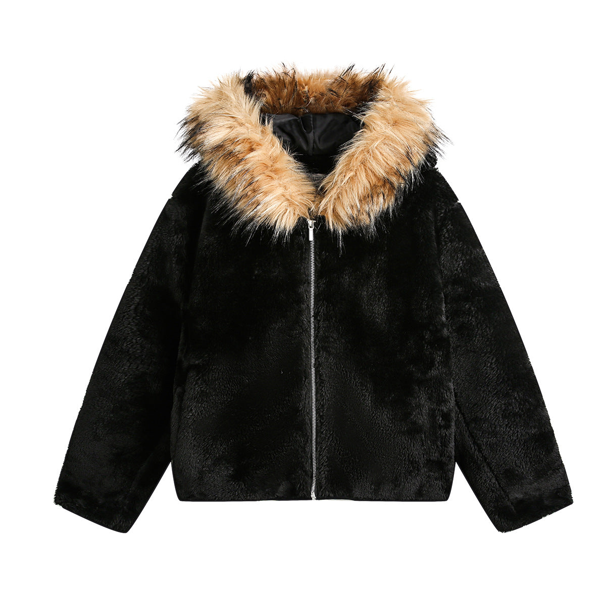 Cotton Coat Jacket American Retro Warm Fleece-lined