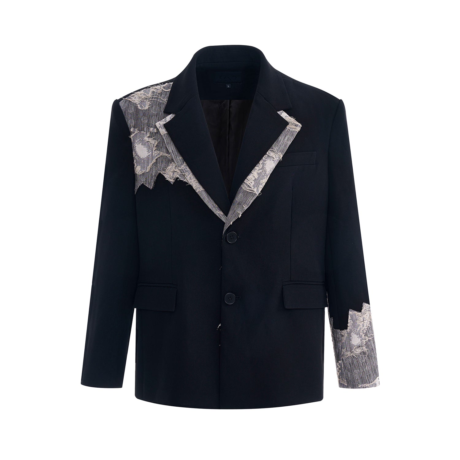 Lace Stitching Suit Jacket For Men