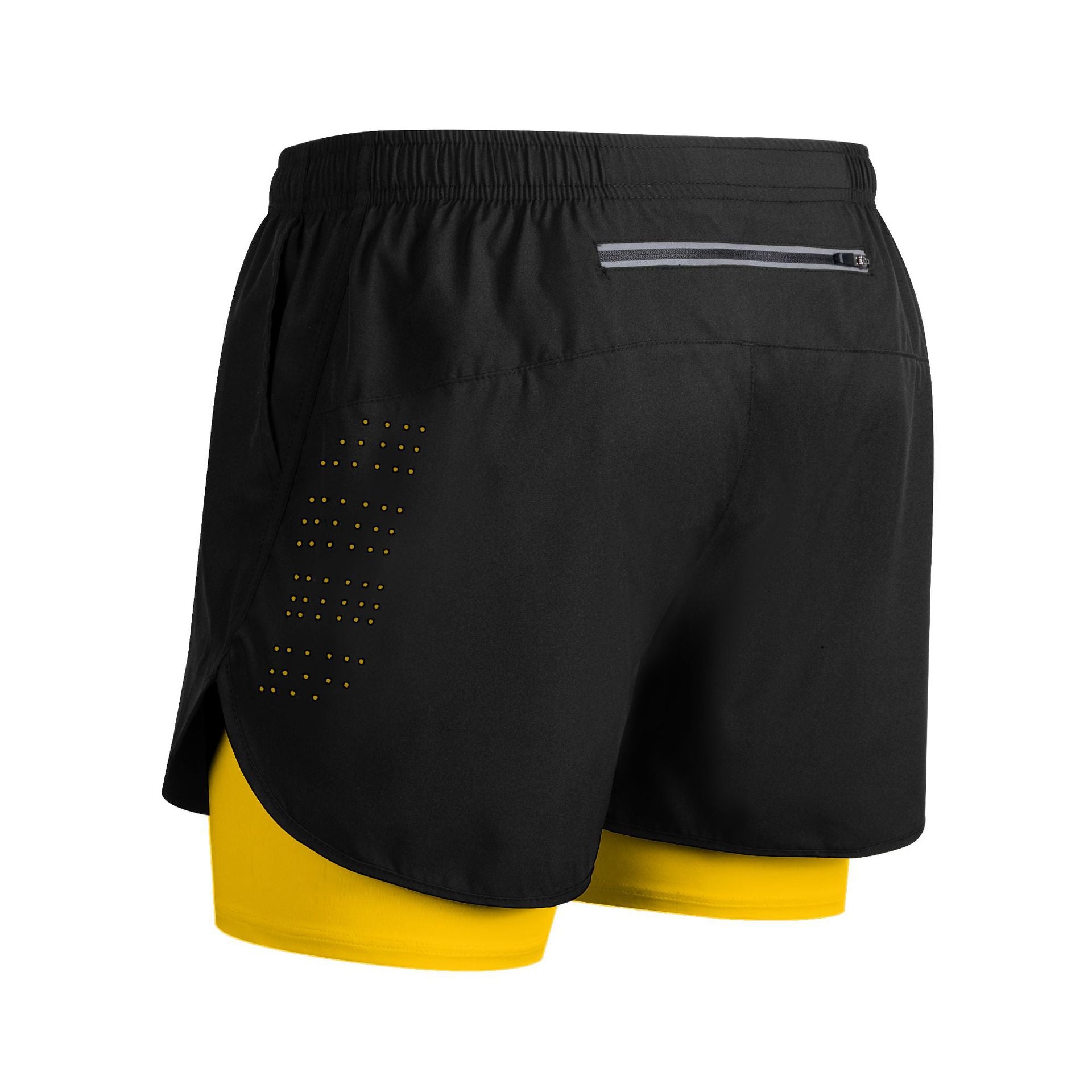 Quick-dry Lining Anti-exposure Double-layer Fitness Shorts For Men