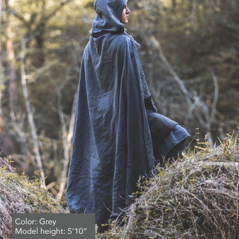 Medieval Shawl Cape Hooded Cape Halloween