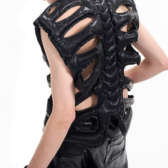 Skeleton Design Cotton Coat Vest