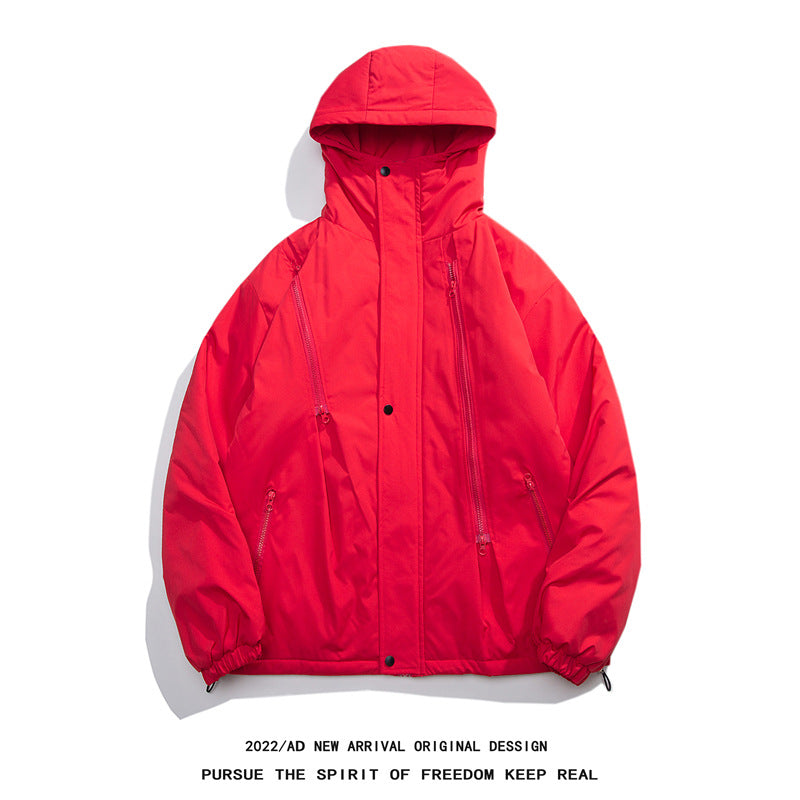 New Thick Cotton Coat Men's Windproof