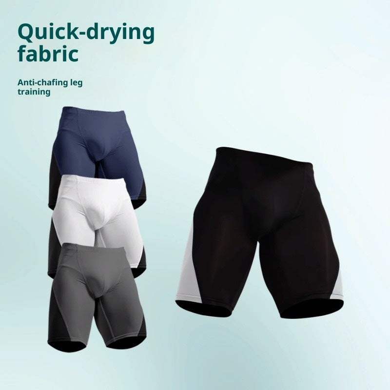 Men's High Elastic Quick-Dry Anti-Chafing Shorts For Fitness Running Training Tight Shorts
