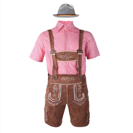 Beer Festival Clothing Shirt Overalls Denim Hat Suit Men