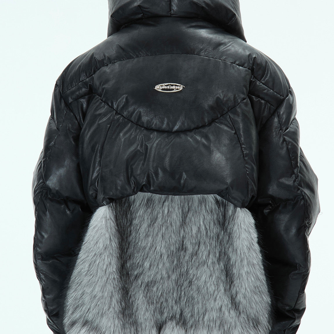 Deconstructing Mountain Carving Fake Two-piece Design Thickened Fur Cotton-padded Clothes