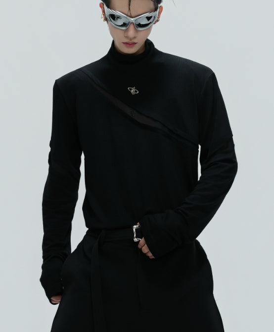 Niche Turtleneck Deconstructed Bottoming Shirt