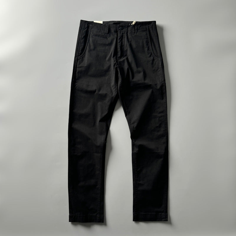 Retro Slim Straight Long Pants For Men