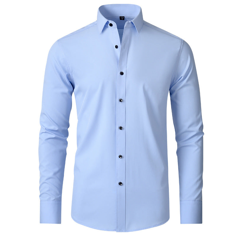 Full Elastic Force Shirt Men's Shirt Non-ironing Anti-wrinkle