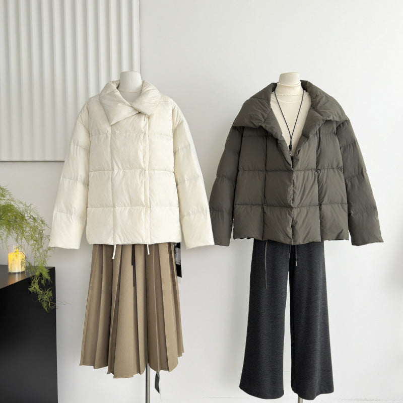 Fashionable Loose Short Design Thickened Warm Coat For Petite