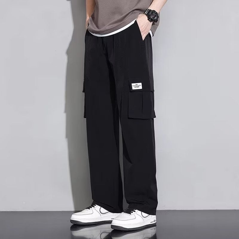 Men's Summer New Ice Silk Overalls