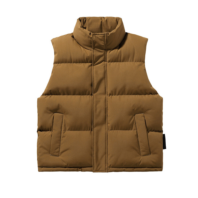 Trendy Couple Sleeveless Cotton-padded Jacket Vest