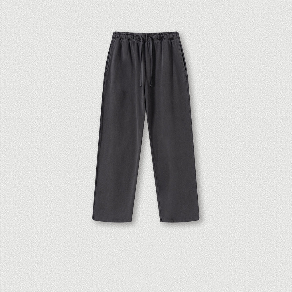 Heavy Bi Pattern Straight-leg Trousers Loose Casual Pants