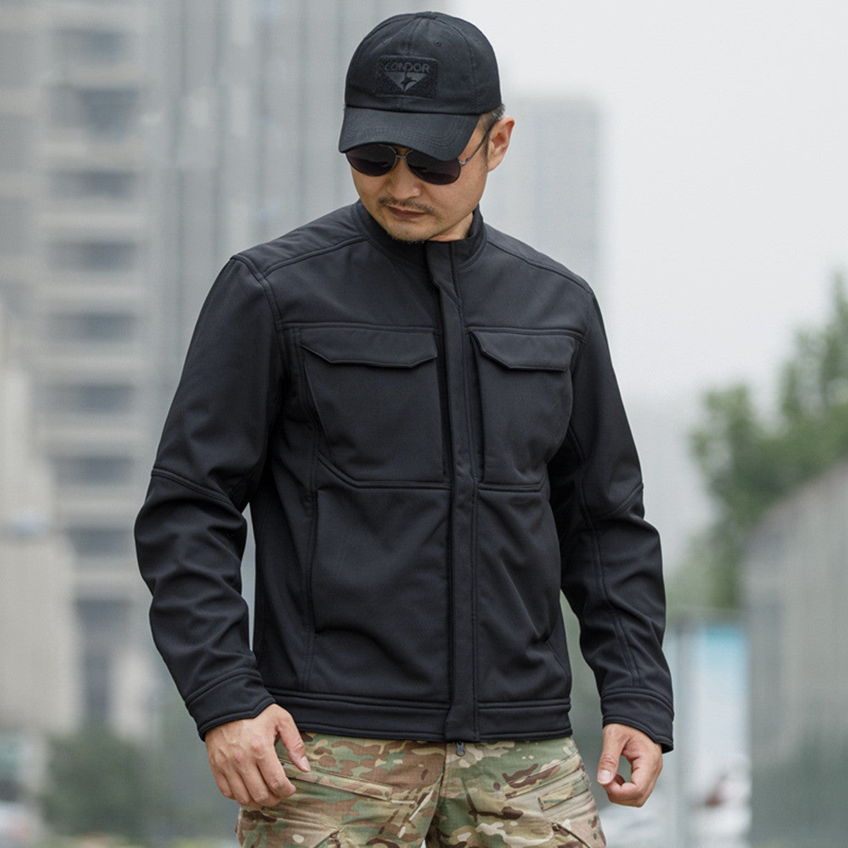 Bone Frog Peak Breaker Soft Shell Jacket Jacket Mountaineering Camping Windproof And Wear-resisting Jacket Tactical Thermal Jacket