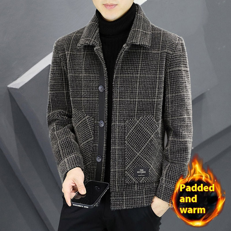 Lapel Casual Jacket Autumn And Winter Business Woolen Top