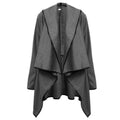 Figure-flattering Asymmetrical Wool Coattrench Coat