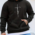Men's Casual Printed Hoodie With Drawstring